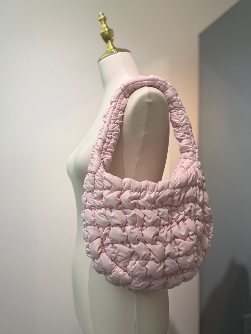 *LIMITED EDITION* Cos quilted purse small size in pastel pink